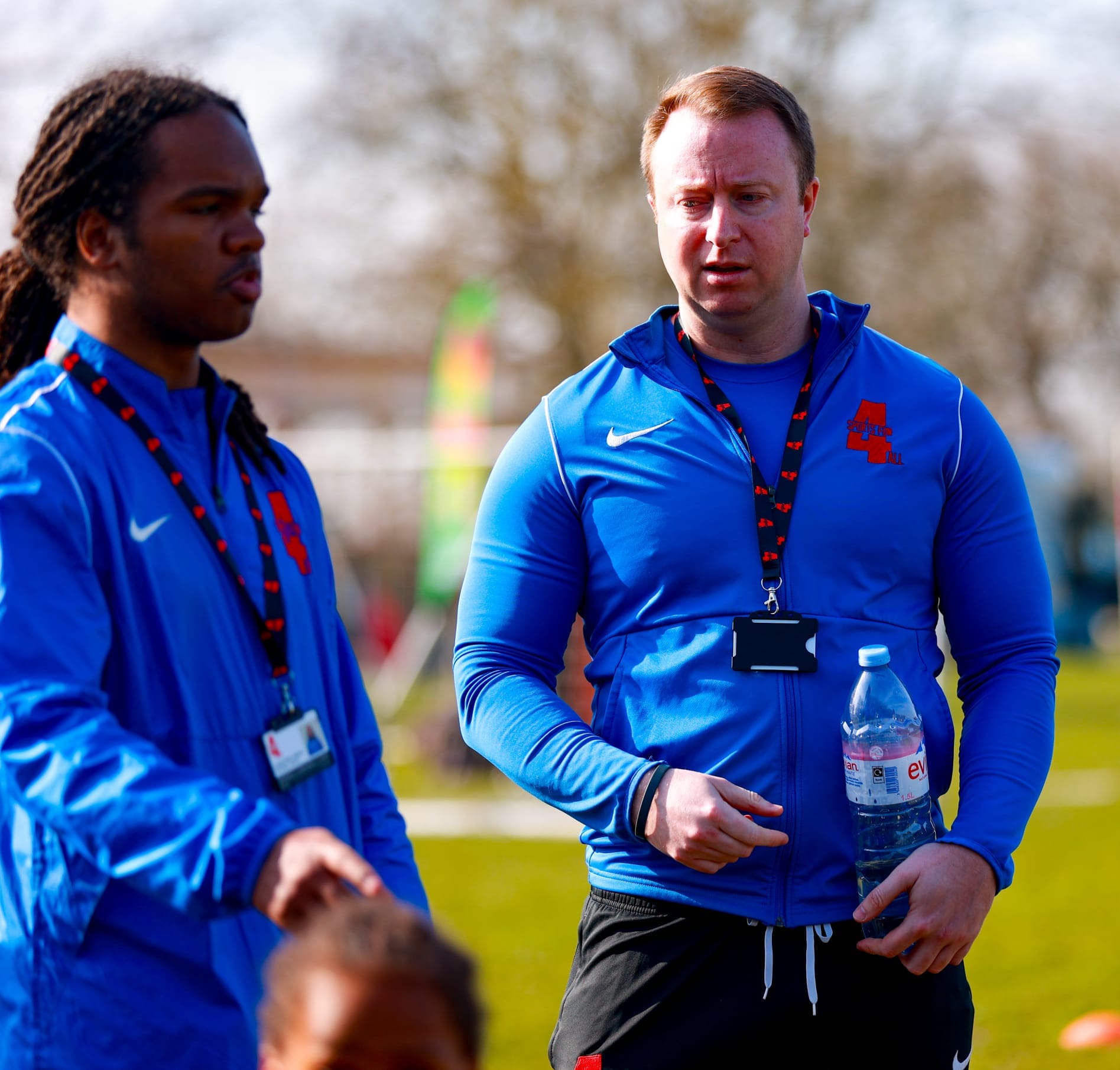 Coach Logan Jordan and Kieran Connolly