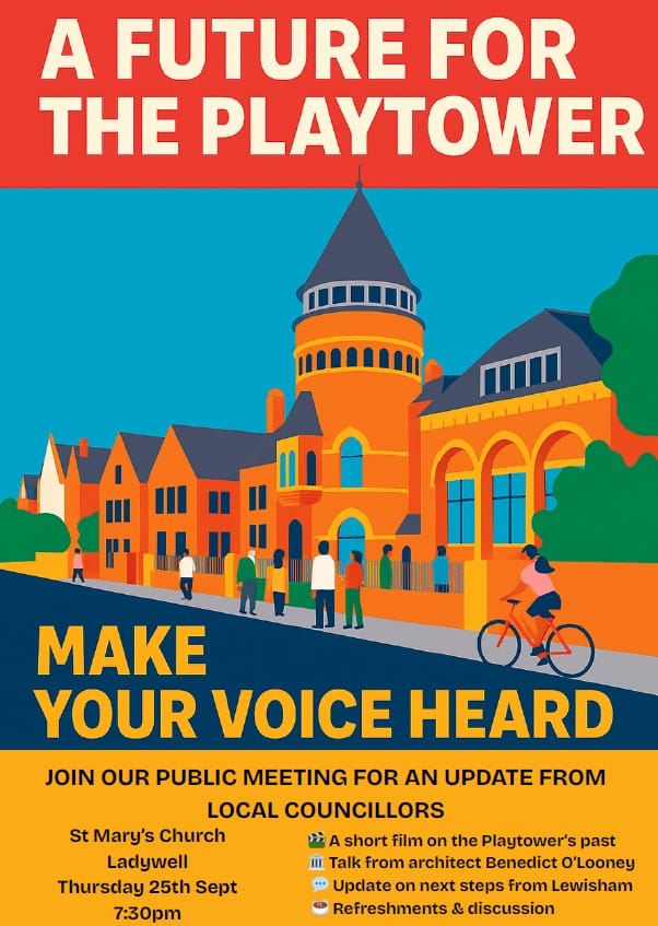 Poster for public meeting, Thursday 25th September 7.30pm
