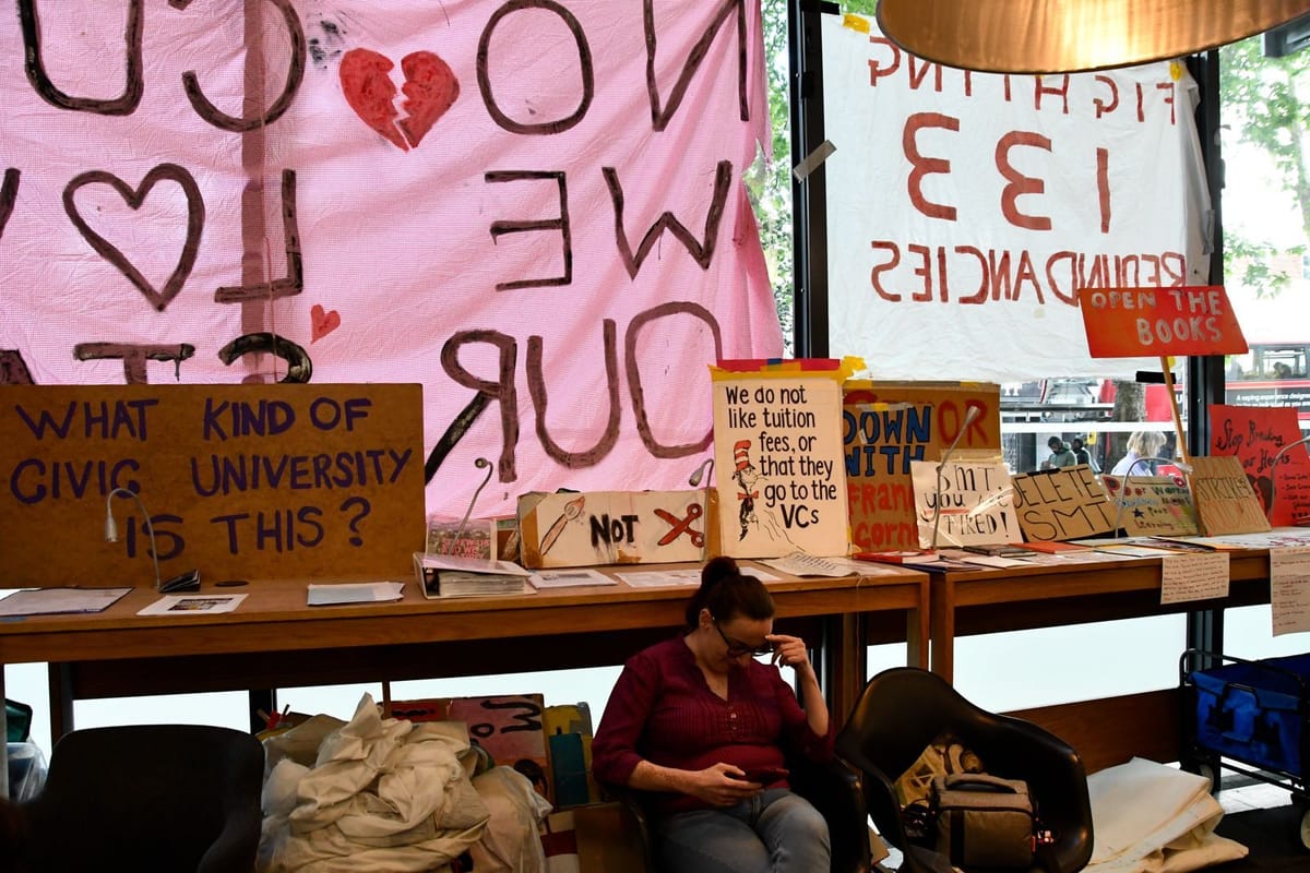 'Free Goldsmiths' - students occupy library against latest cuts