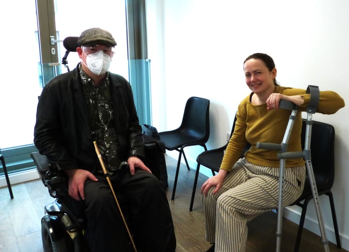 Richard Amm and Julia Modern at the meeting