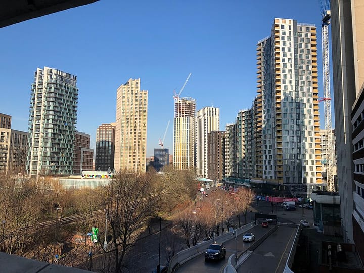 High-rise tower blocks at Lewisham Gateway.
