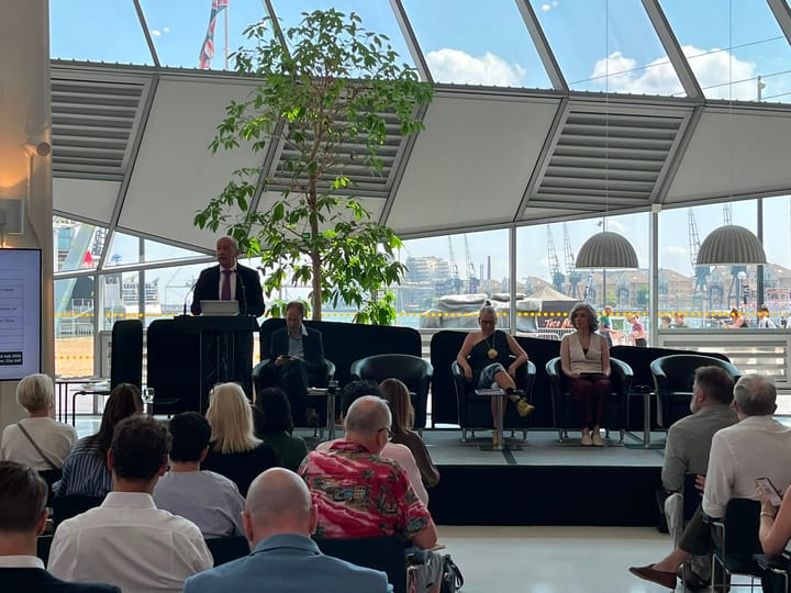 Launch of the Draft London Plan at City Hall audience listening to speakers.